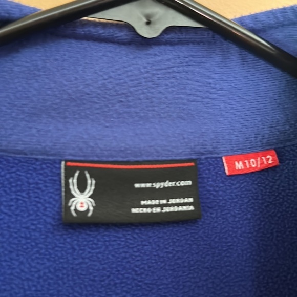 😊♥️NWOT Spyder Kids Zip Up Jacket Fleece Lined Mid Weight Size Medium 10… - Picture 5 of 12